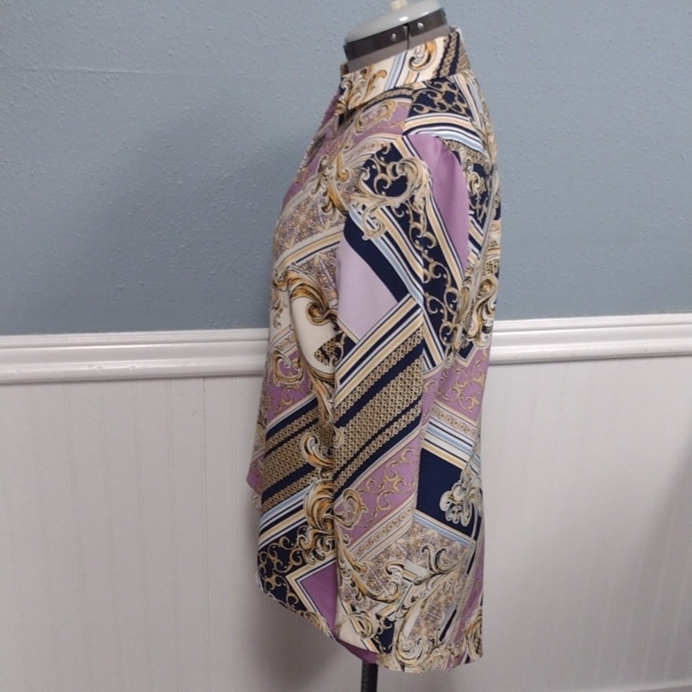 Chico's Vibrant Patterned Blouse - image 5